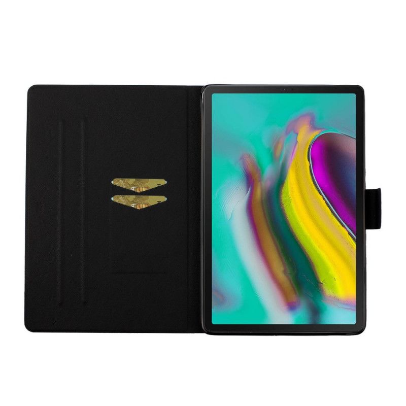 Flip Cover Samsung Galaxy Tab S5e Hvid Marmor Design