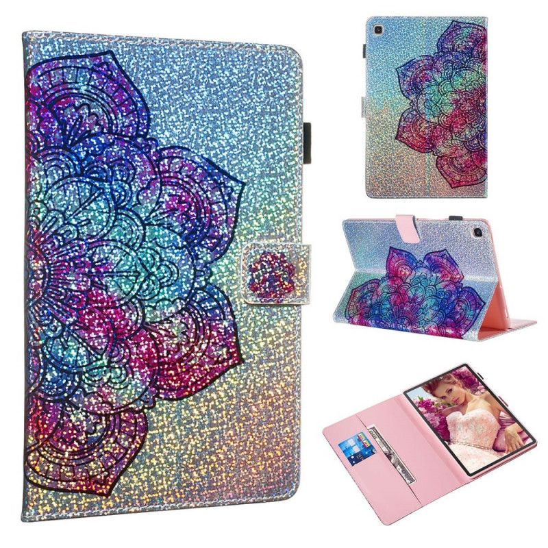 Flip Cover Samsung Galaxy Tab S5e Mobilcover Glittermandala