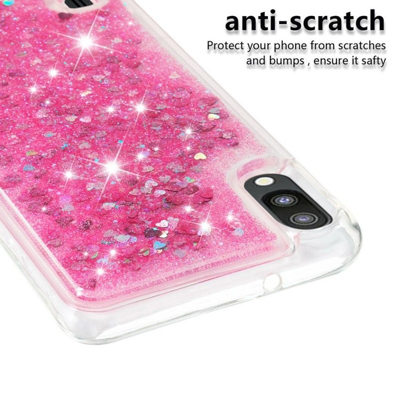 Cover for Samsung Galaxy A10 Magenta Jeg Er Glitter