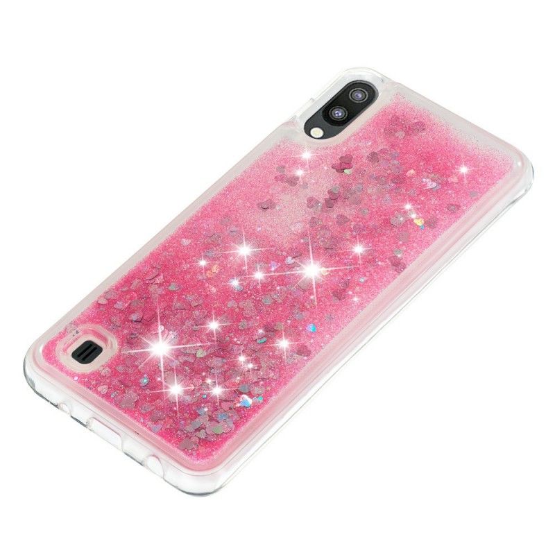 Cover for Samsung Galaxy A10 Magenta Jeg Er Glitter