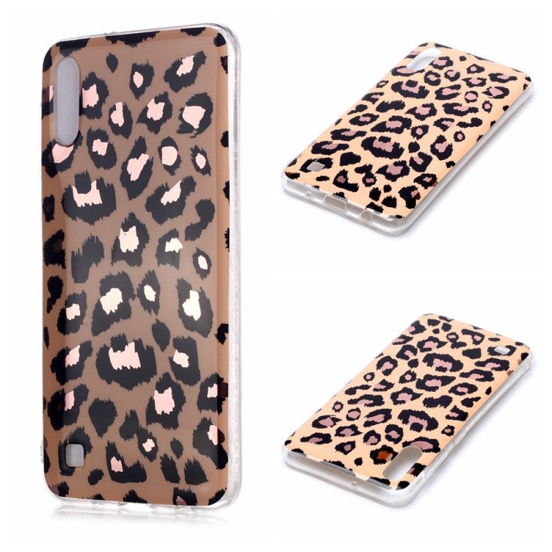 Cover for Samsung Galaxy A10 Marmor I Leopardstil