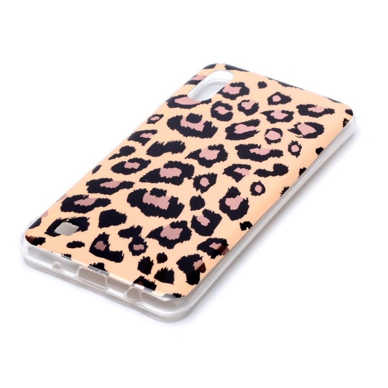 Cover for Samsung Galaxy A10 Marmor I Leopardstil