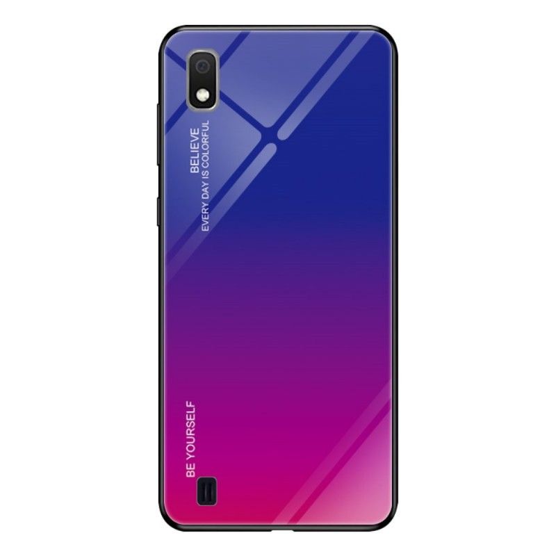 Cover for Samsung Galaxy A10 Rød Galvaniseret Farve