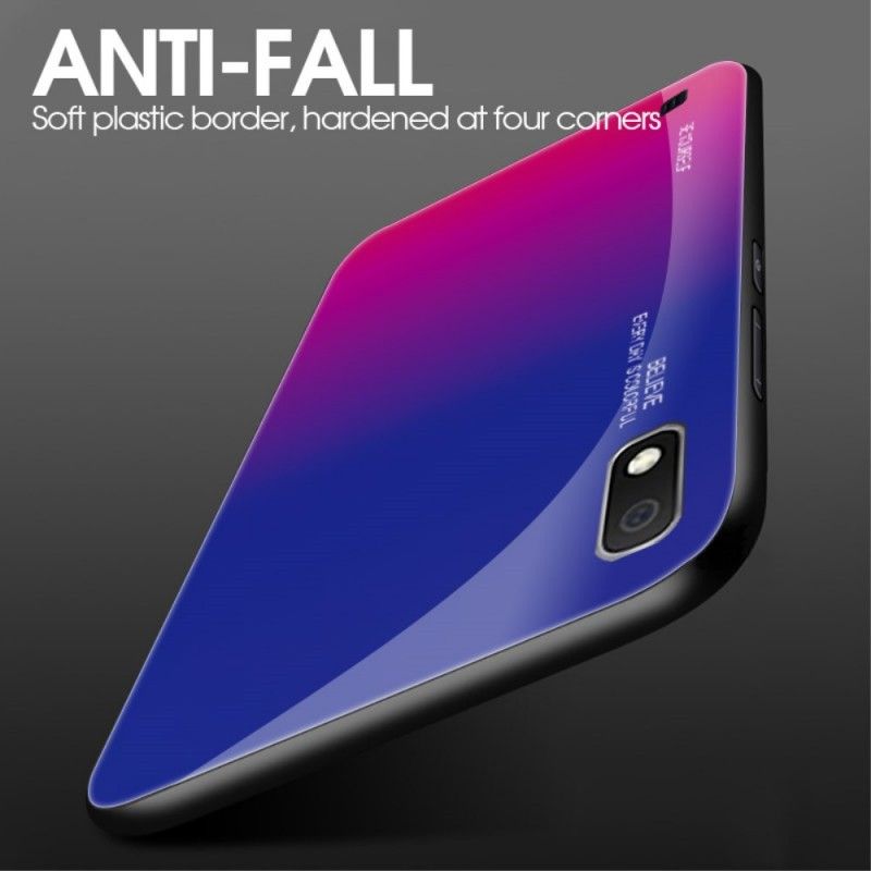 Cover for Samsung Galaxy A10 Rød Galvaniseret Farve