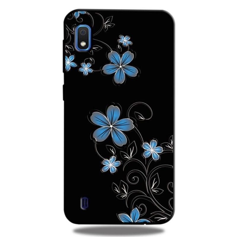 Cover Samsung Galaxy A10 Blå Blomster