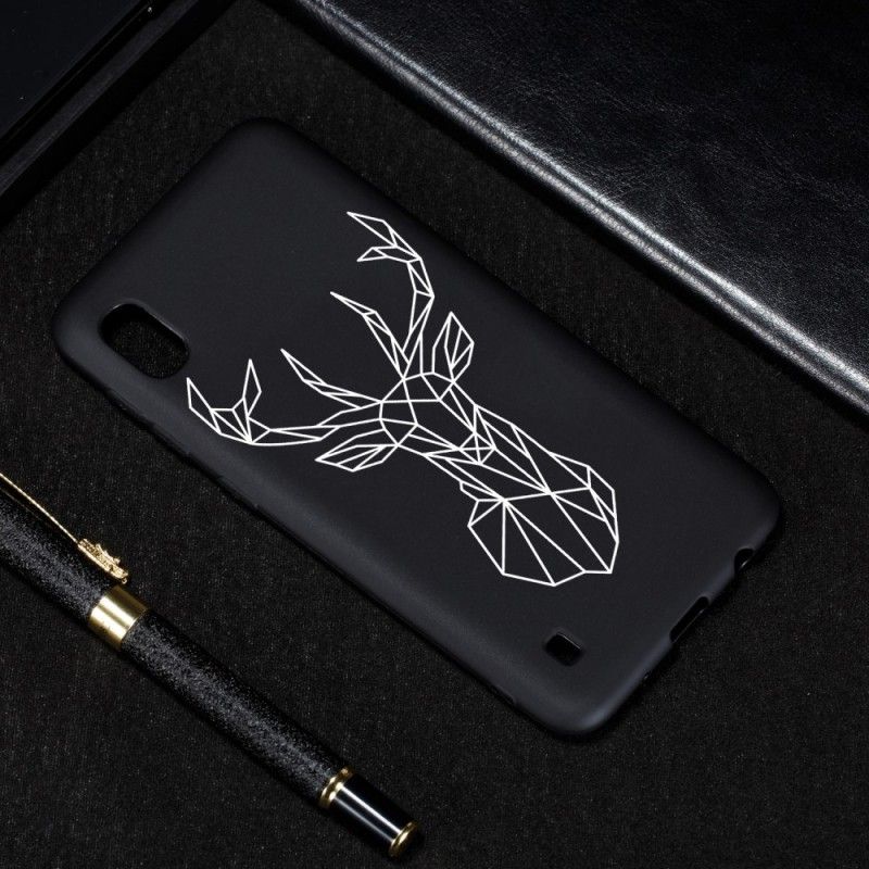 Cover Samsung Galaxy A10 Fleksibel Silikon Hjorte Grafik