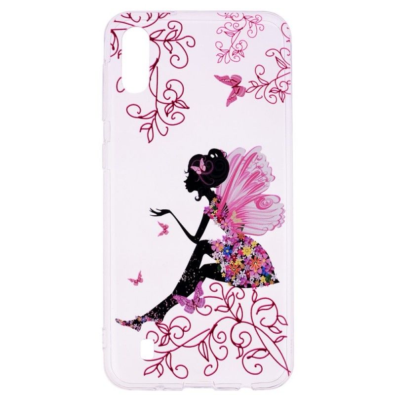 Cover Samsung Galaxy A10 Gennemsigtig Blomsterfe Beskyttelse