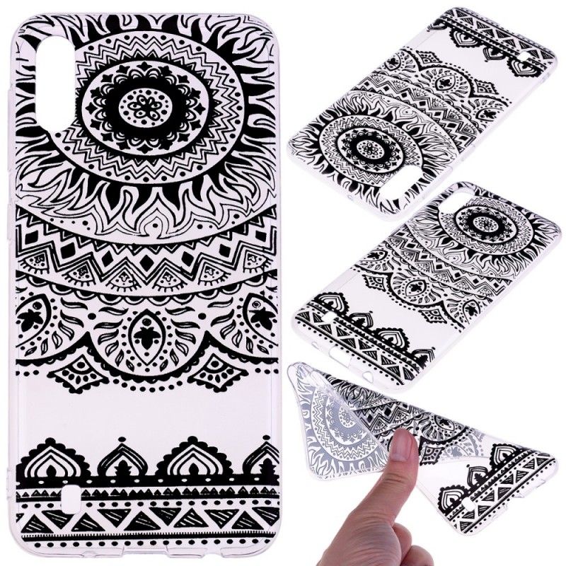 Cover Samsung Galaxy A10 Gennemsigtig Blomstermandala Original