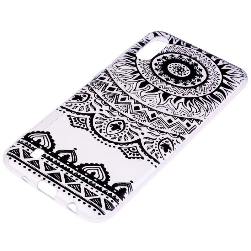 Cover Samsung Galaxy A10 Gennemsigtig Blomstermandala Original