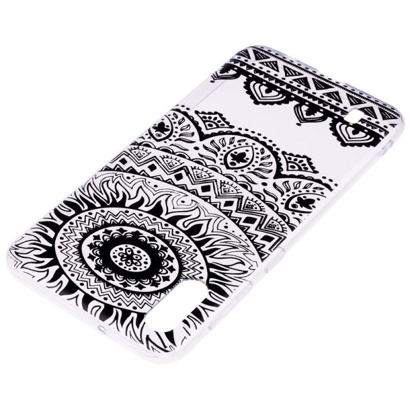 Cover Samsung Galaxy A10 Gennemsigtig Blomstermandala Original