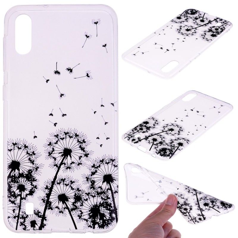 Cover Samsung Galaxy A10 Gennemsigtige Sorte Mælkebøtter Original