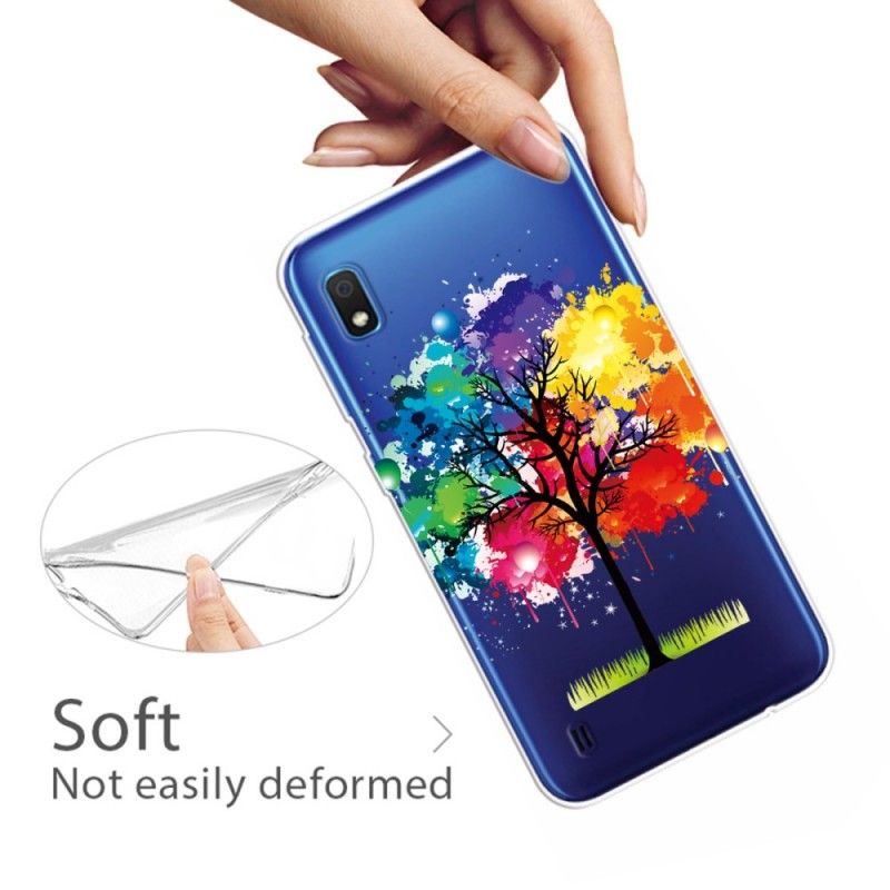 Cover Samsung Galaxy A10 Gennemsigtigt Akvareltræ