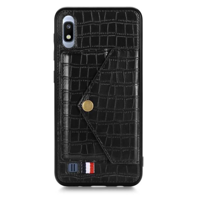 Cover Samsung Galaxy A10 Mobilcover Krokodille Kortholder Og Holder