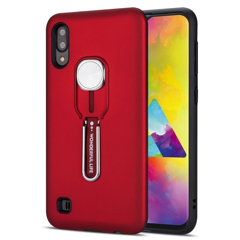 Cover Samsung Galaxy A10 Rød Vidunderligt Liv Med Støttering