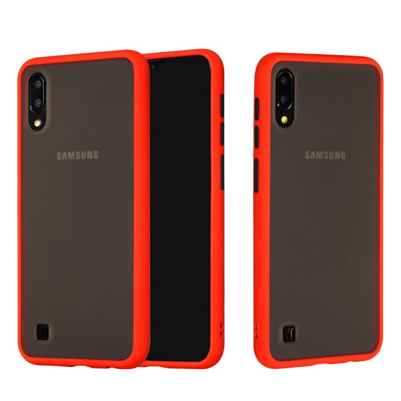 Cover Samsung Galaxy A10 Sort Hybrid Med Farvede Kanter