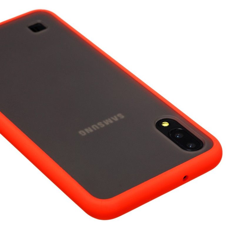 Cover Samsung Galaxy A10 Sort Hybrid Med Farvede Kanter