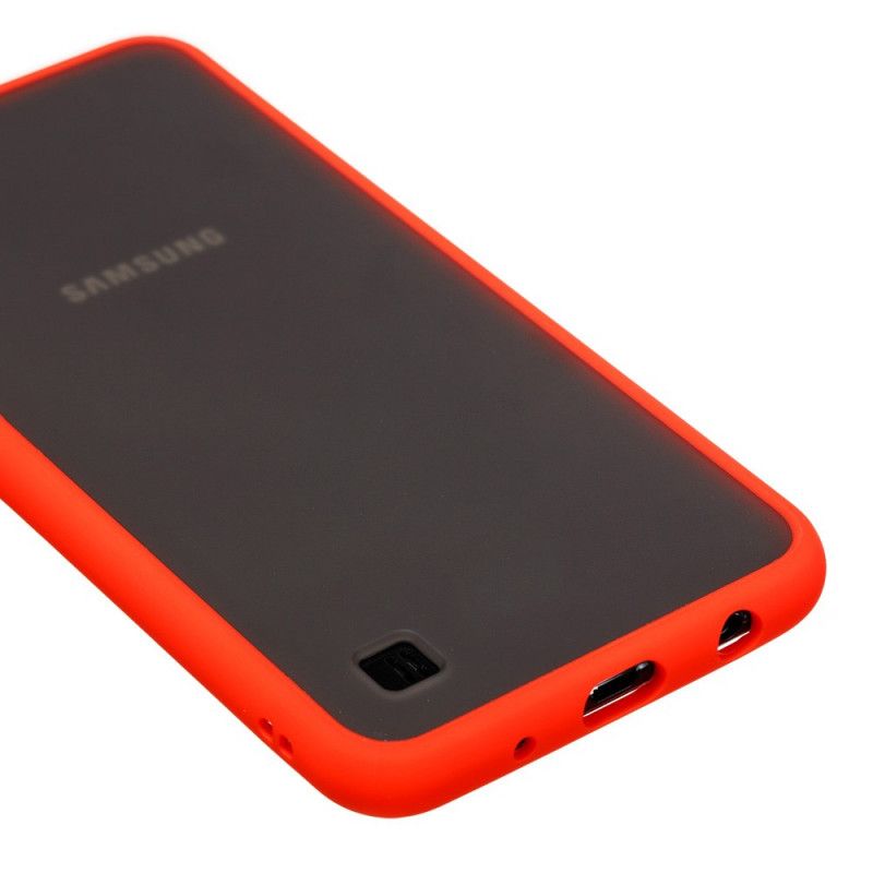 Cover Samsung Galaxy A10 Sort Hybrid Med Farvede Kanter