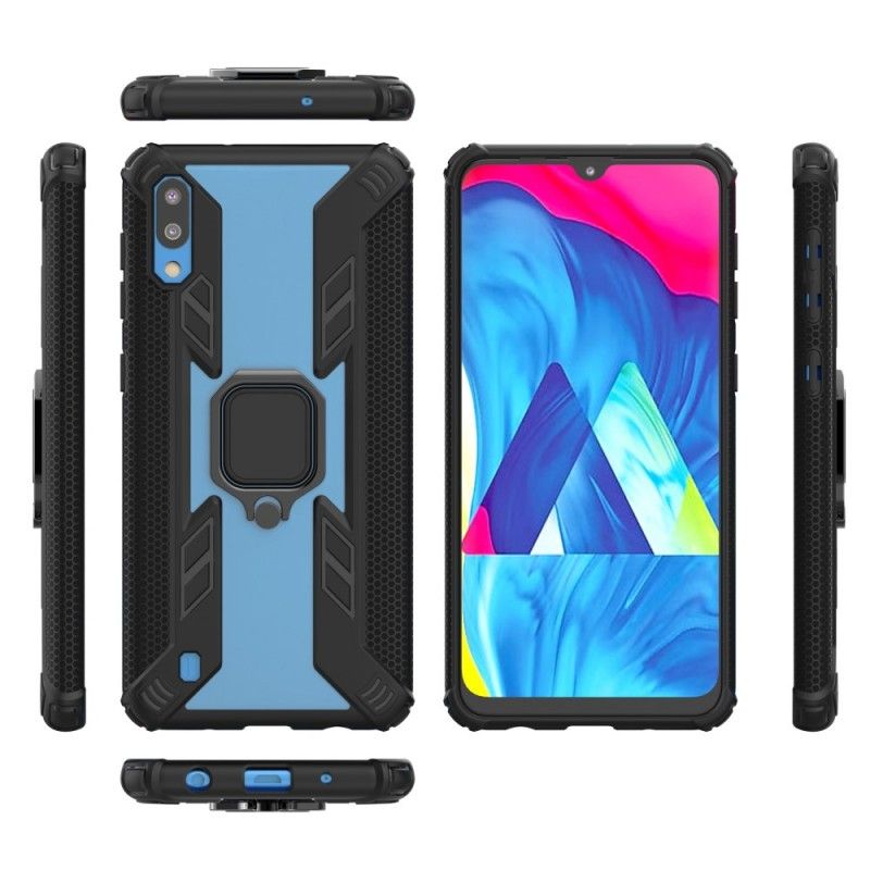 Cover Samsung Galaxy A10 Sort Hybrid Med Støttering Original