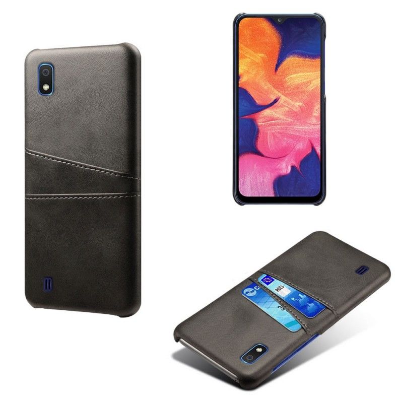 Cover Samsung Galaxy A10 Sort Kortholder Beskyttelse