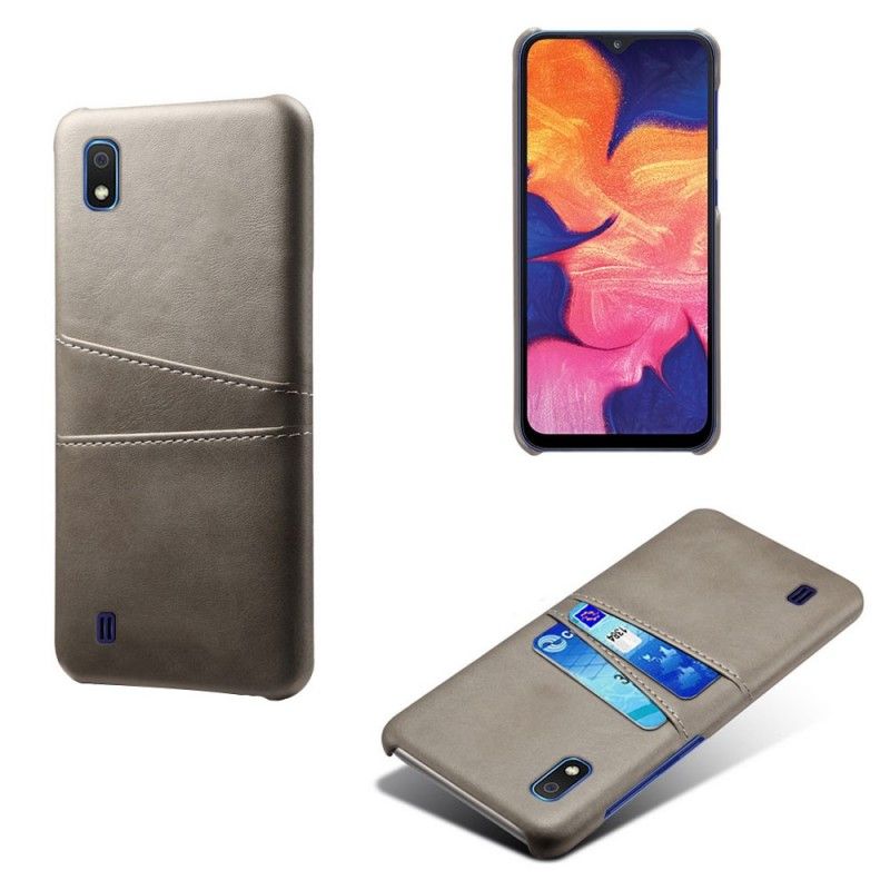 Cover Samsung Galaxy A10 Sort Kortholder Beskyttelse