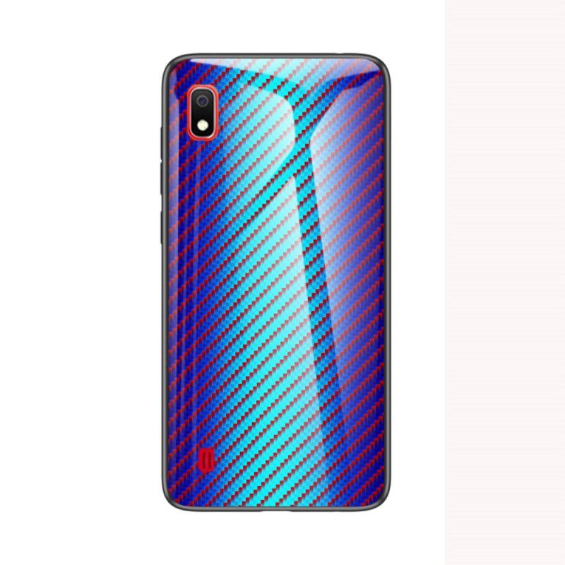 Cover Samsung Galaxy A10 Sort Kulfiber Hærdet Glas