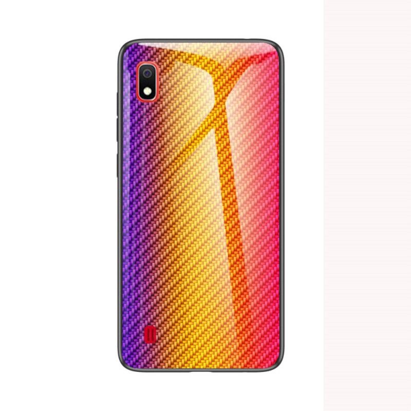 Cover Samsung Galaxy A10 Sort Kulfiber Hærdet Glas