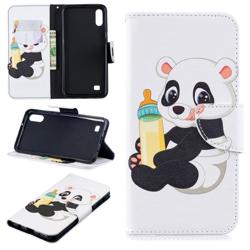 Flip Cover Læder for Samsung Galaxy A10 Babypanda