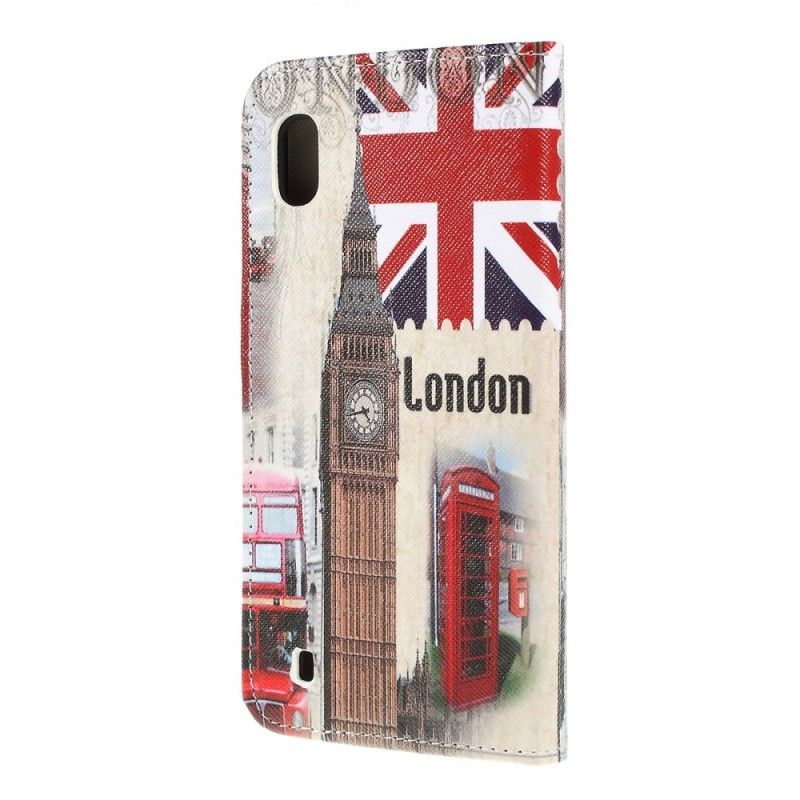 Flip Cover Læder for Samsung Galaxy A10 London Liv