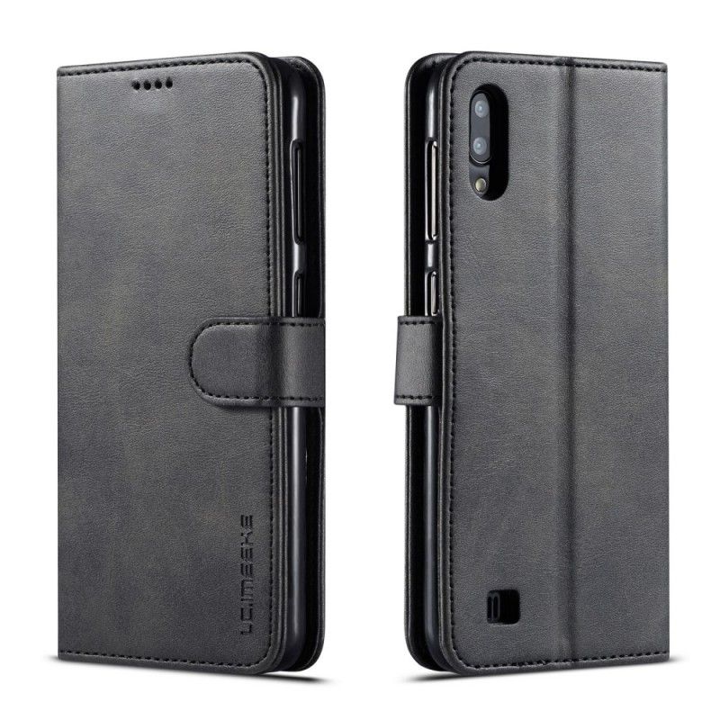 Flip Cover Læder for Samsung Galaxy A10 Sort Lc.Imeeke Lædereffekt