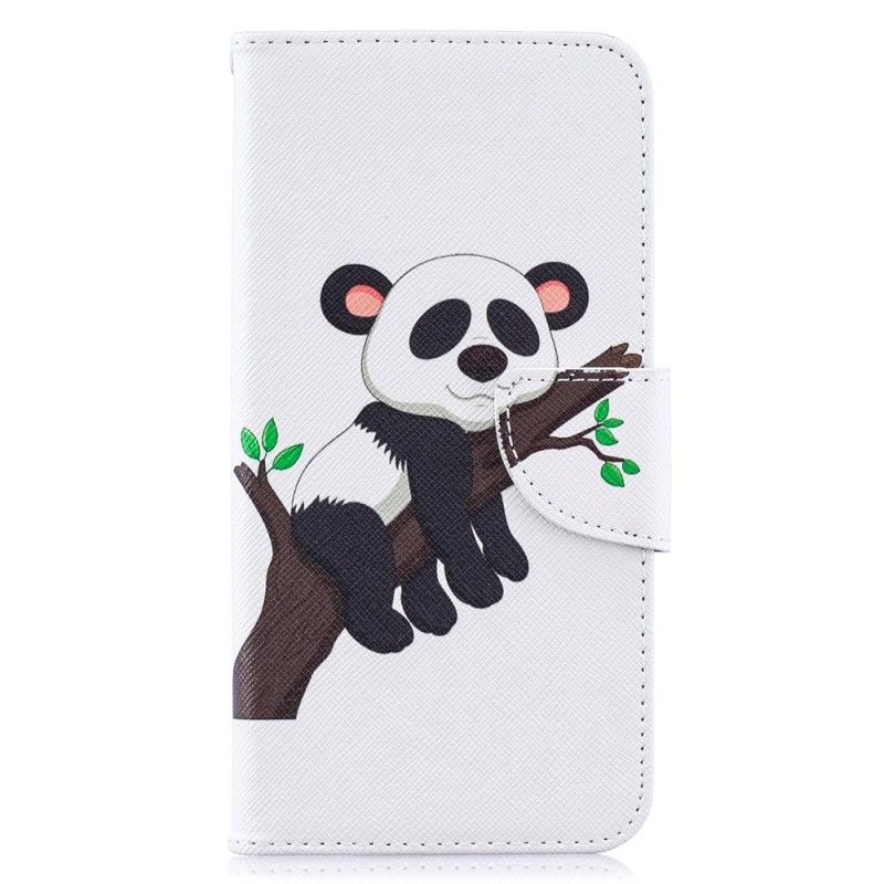 Flip Cover Læder Samsung Galaxy A10 Doven Panda