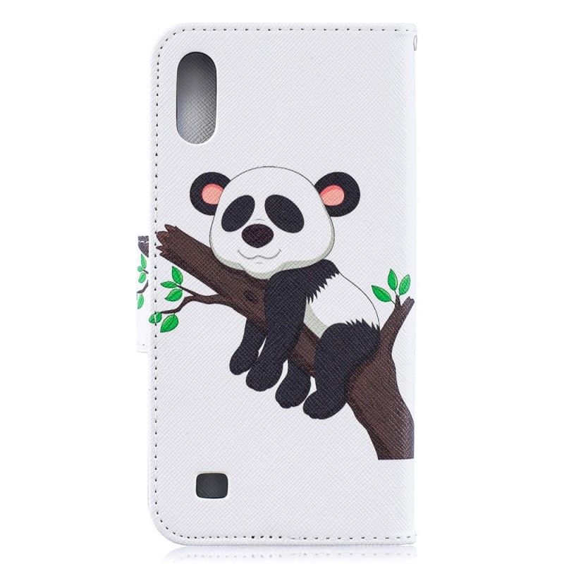 Flip Cover Læder Samsung Galaxy A10 Doven Panda