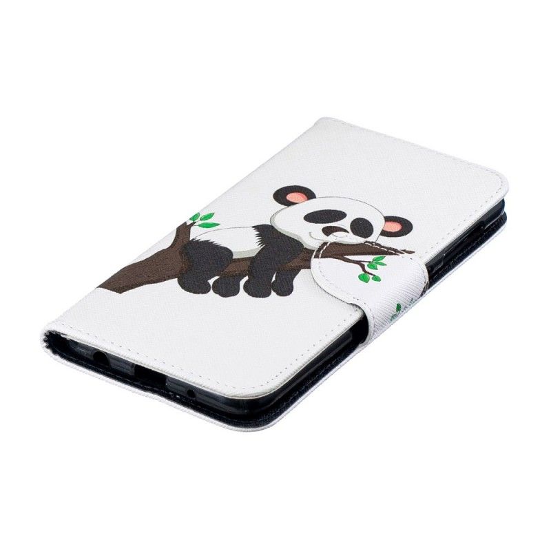 Flip Cover Læder Samsung Galaxy A10 Doven Panda