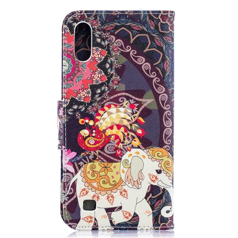 Flip Cover Læder Samsung Galaxy A10 Etnisk Elefantmandala