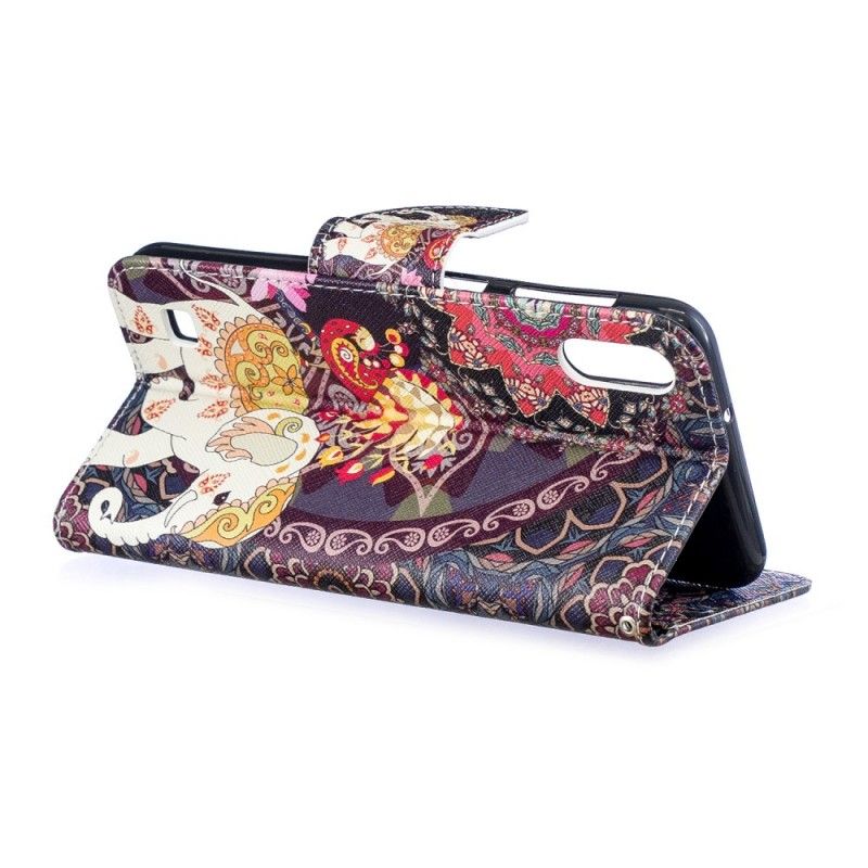 Flip Cover Læder Samsung Galaxy A10 Etnisk Elefantmandala