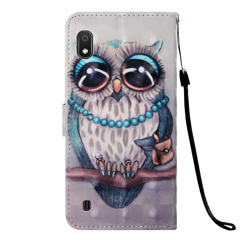 Flip Cover Læder Samsung Galaxy A10 Miss Ugle