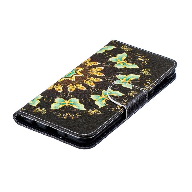 Flip Cover Læder Samsung Galaxy A10 Sommerfuglemandala