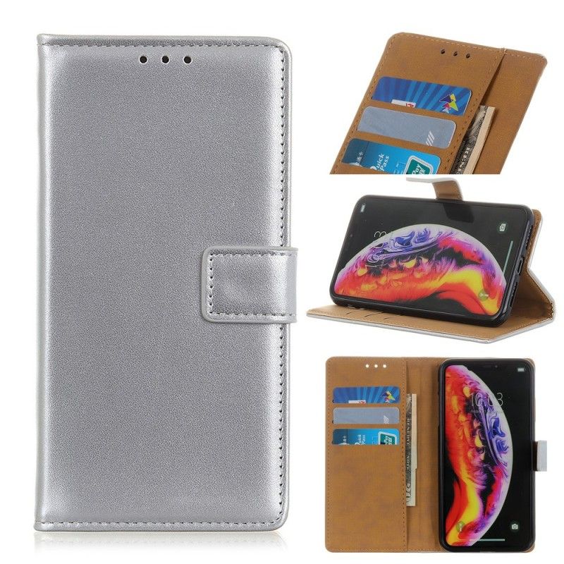 Flip Cover Læder Samsung Galaxy A10 Sort Kunstlæder Klasse 1 Original