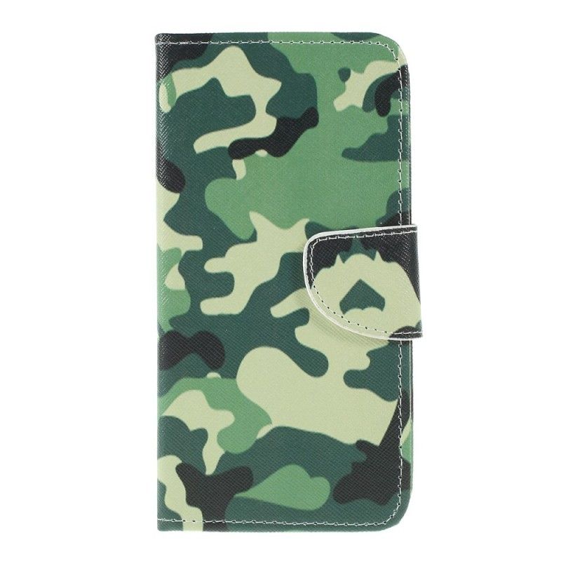 Flip Cover Samsung Galaxy A10 Mobilcover Militær Camouflage