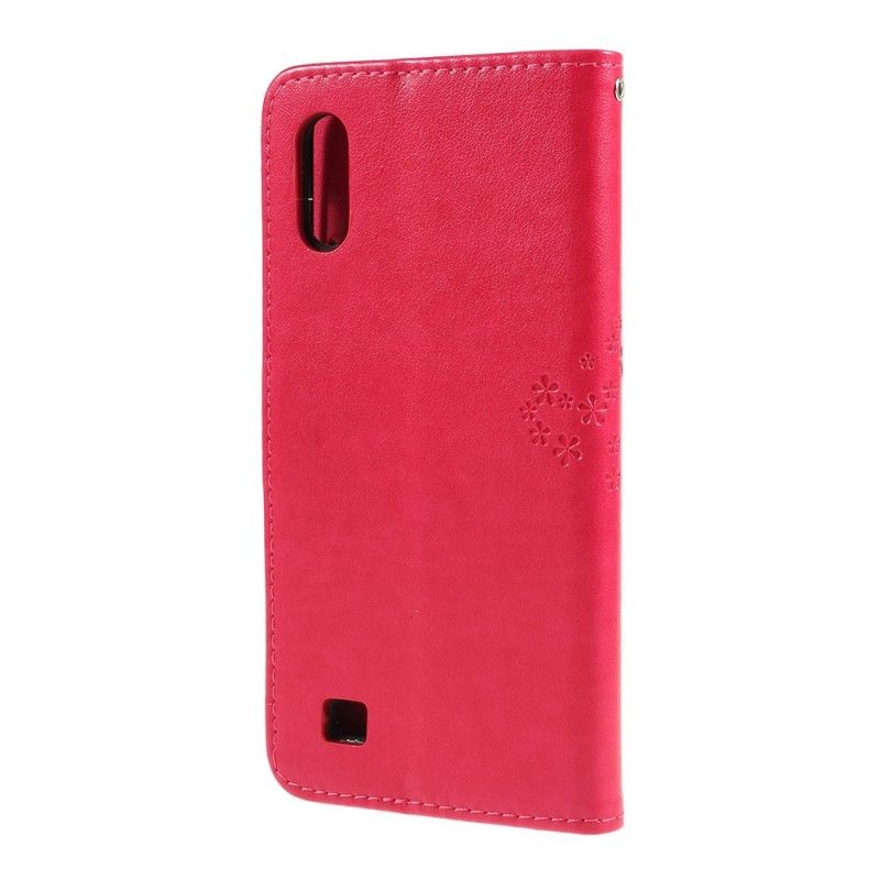 Flip Cover Samsung Galaxy A10 Sort Træ Og Tøfler