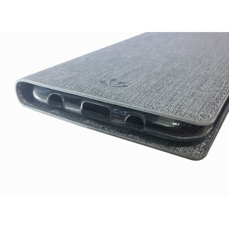 Læder Cover for Samsung Galaxy A10 Sort Struktureret