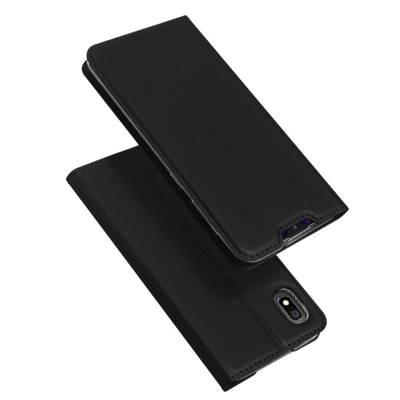 Læder Cover Samsung Galaxy A10 Sort Pro Dux Ducis Hud Beskyttelse