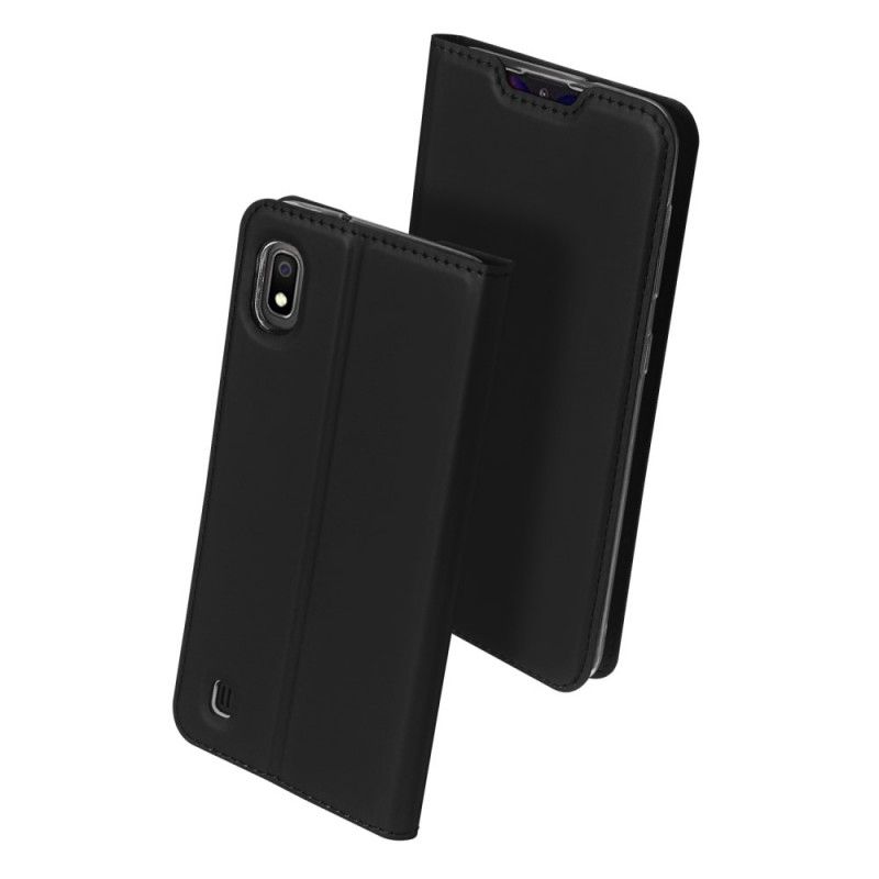 Læder Cover Samsung Galaxy A10 Sort Pro Dux Ducis Hud Beskyttelse