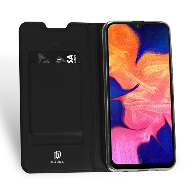 Læder Cover Samsung Galaxy A10 Sort Pro Dux Ducis Hud Beskyttelse