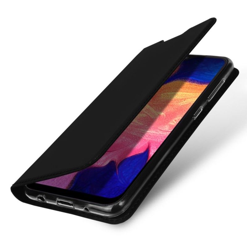 Læder Cover Samsung Galaxy A10 Sort Pro Dux Ducis Hud Beskyttelse