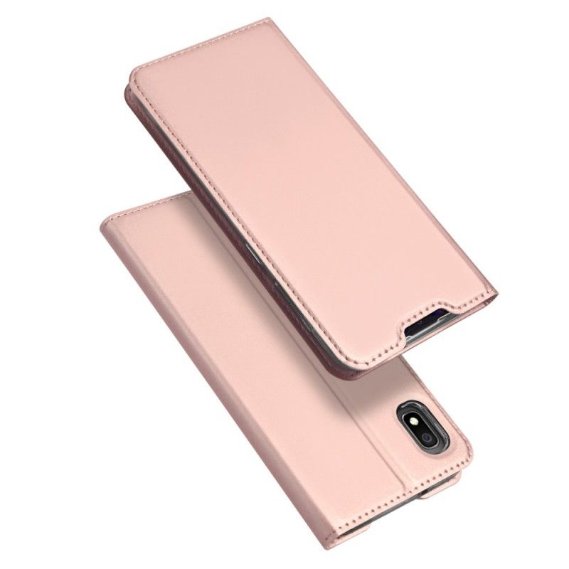 Læder Cover Samsung Galaxy A10 Sort Pro Dux Ducis Hud Beskyttelse