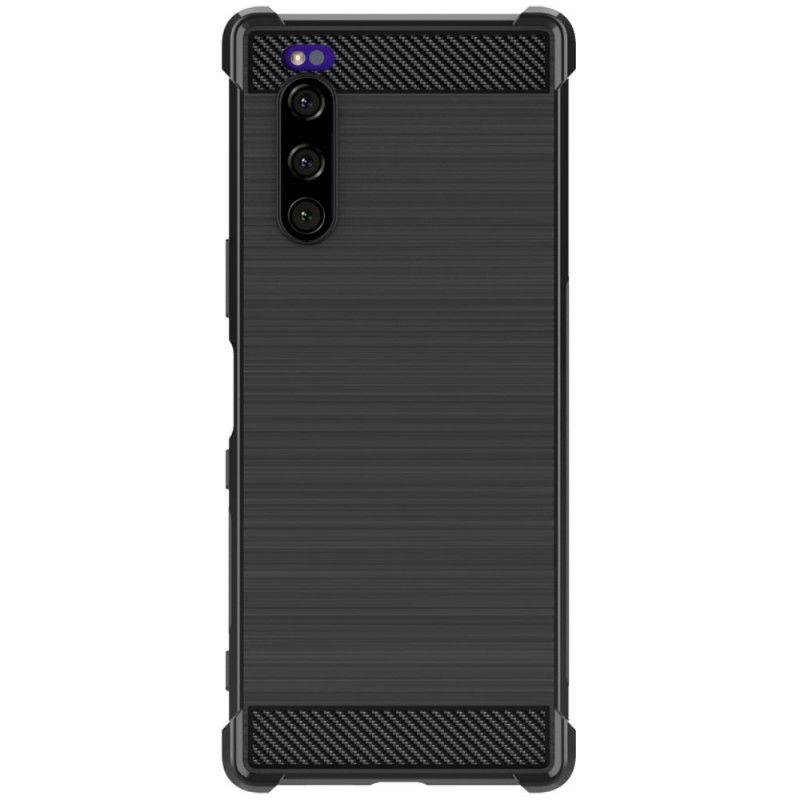 Cover Sony Xperia 5 Mobilcover Imak Børstet Kulfiber