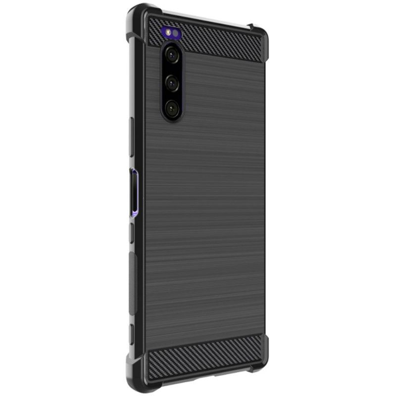 Cover Sony Xperia 5 Mobilcover Imak Børstet Kulfiber