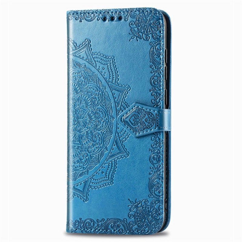 Flip Cover Læder Sony Xperia 5 Sort Middelaldermandala