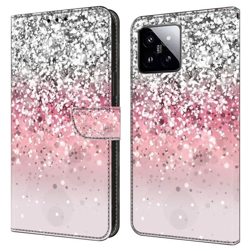 Flip Cover Xiaomi 14 Gradient Glitter