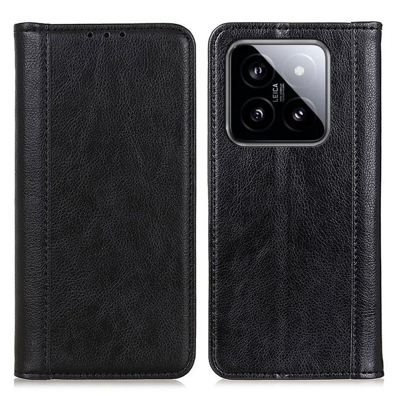 Flip Cover Xiaomi 14 Litchi Split Læder